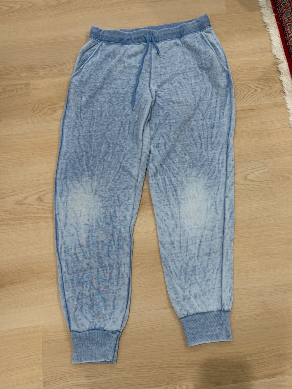 Light Blue Jogger Casual Drawstring Sweatpants - Women’s Large